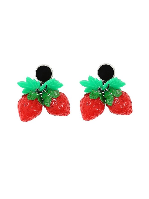 Collectif  Mini Strawberries Earrings