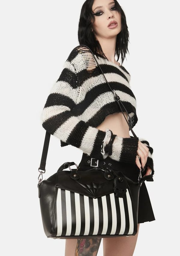 ANOTHER LOST SOUL STRIPED HANDBAG