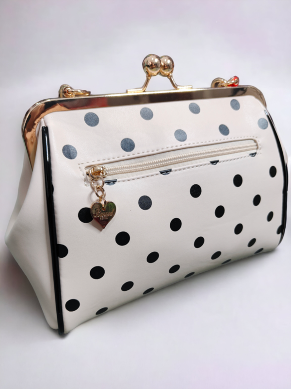 Bolso lunares Pin up beige