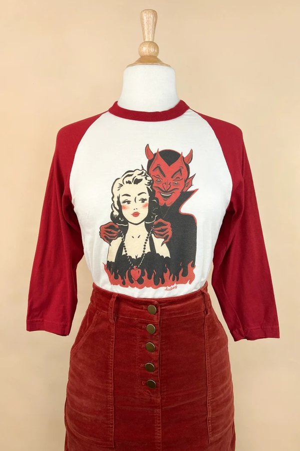 Deal with the Devil Raglan T-shirt