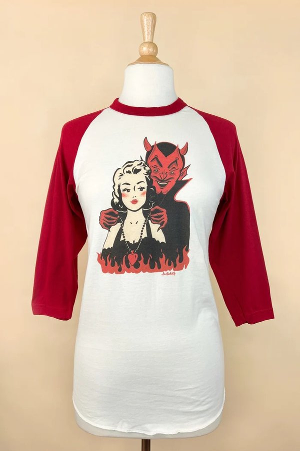 Deal with the Devil Raglan T-shirt
