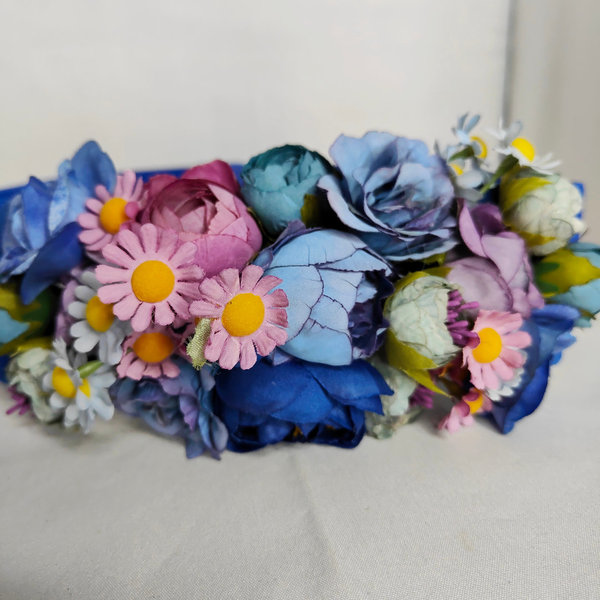 Cinturon de flores azul