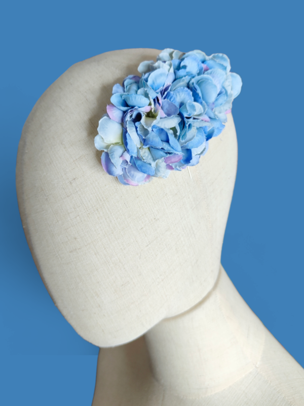Hortensia azul y lila