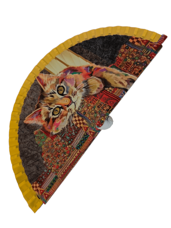 Abanico gato Klimt